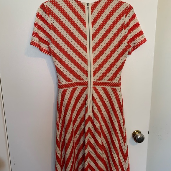 BCBG Maxazaria vintage inspired eyelet tea length dress - Picture 2 of 2